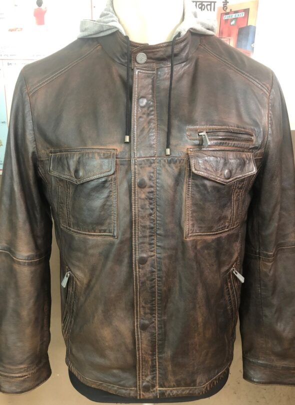 men's leather jacket